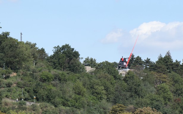 Prague's red metronome